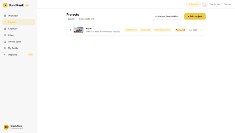 BuildRank AI – screenshot 1