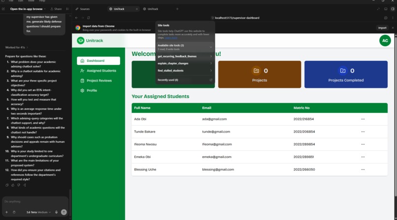 UniTrack – screenshot 2