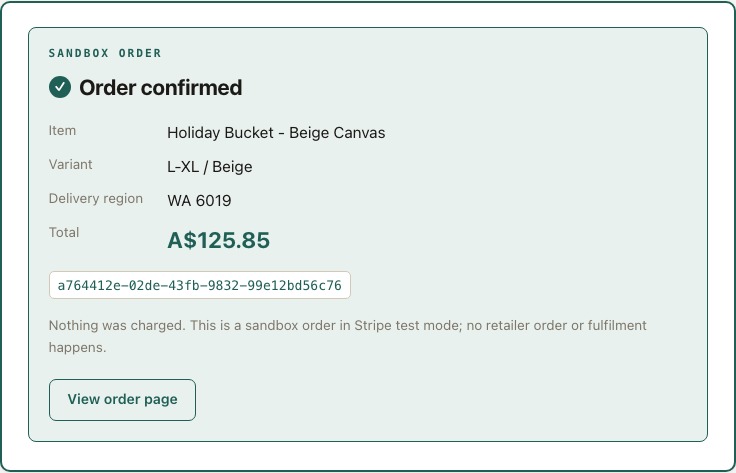 Robodepo: Checkout for Shopping Agents – screenshot 2
