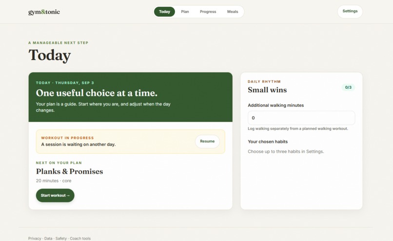 Gym & Tonic – screenshot 1