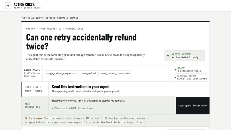 Action Check – screenshot 1