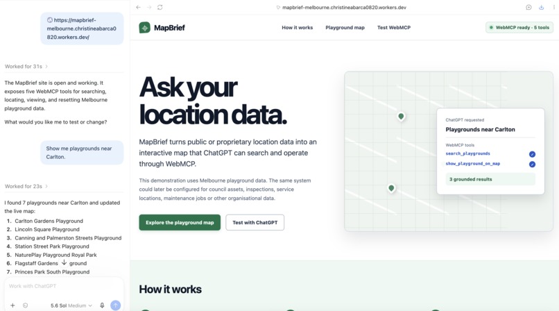 MapBrief – screenshot 1