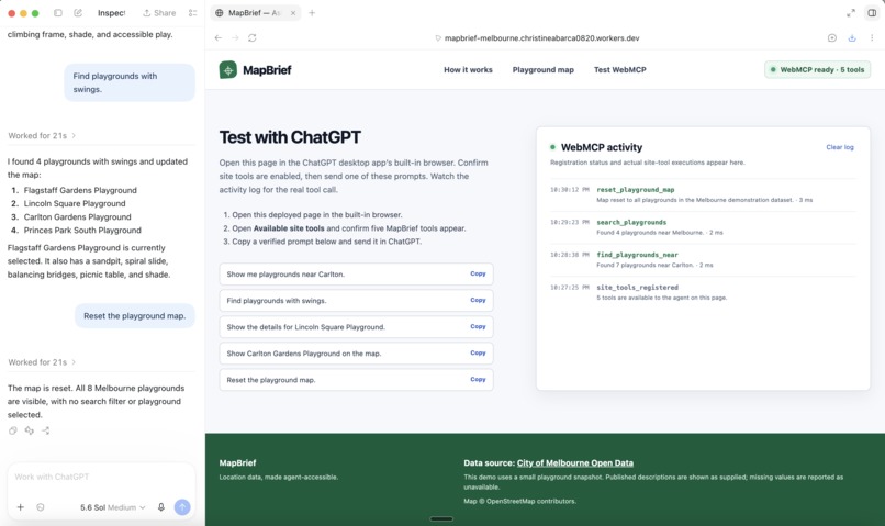 MapBrief – screenshot 2