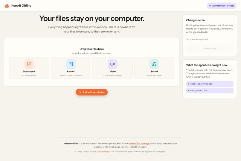 Keep It Offline – screenshot 1