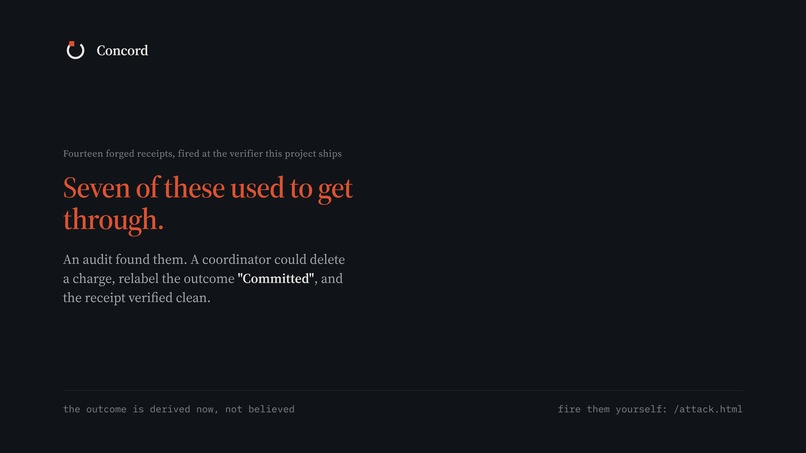 Concord — an agent that cannot overpromise – screenshot 3