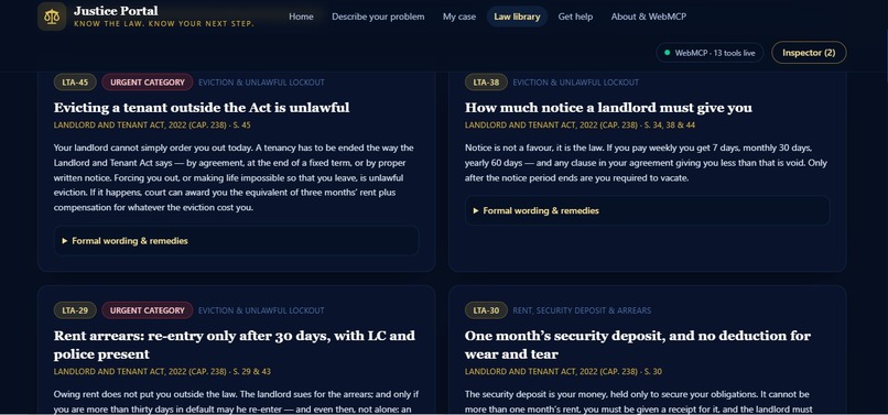 Justice Portal – screenshot 3