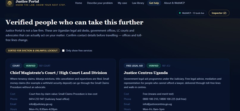Justice Portal – screenshot 4