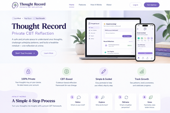 Thought Record — Private CBT Reflection