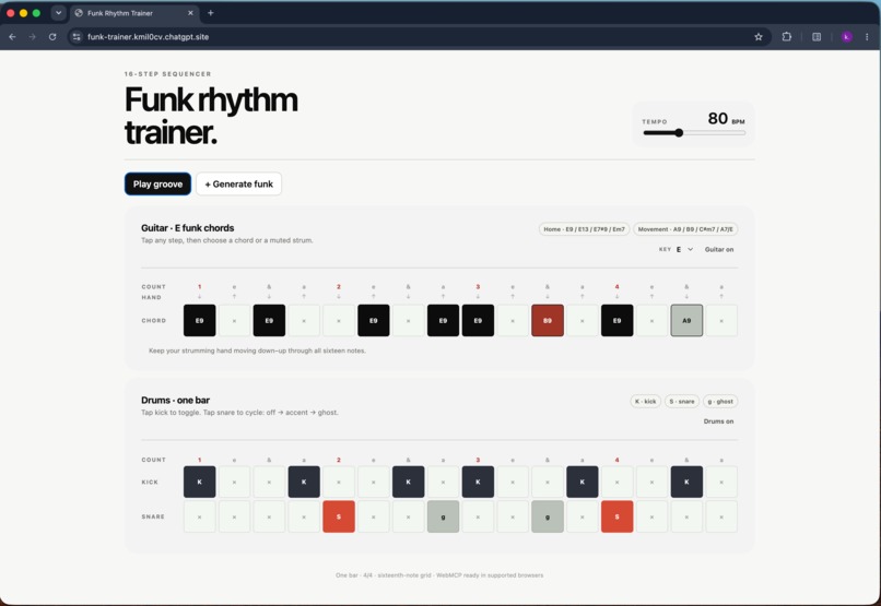 funk-trainer  – screenshot 2