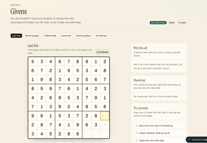 Givens – screenshot 1