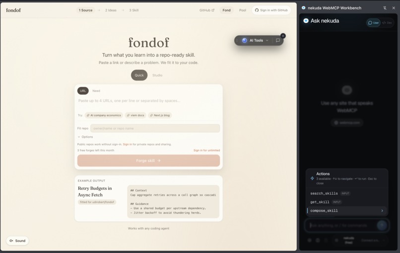 fondof – screenshot 1