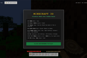 Minecraft WebMCP player