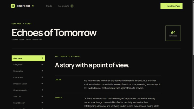CineForge AI – screenshot 4