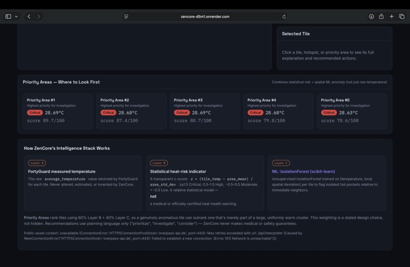 HeatLens AI — Urban Heat Intelligence – screenshot 1