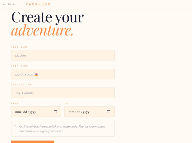 Packedup – screenshot 1