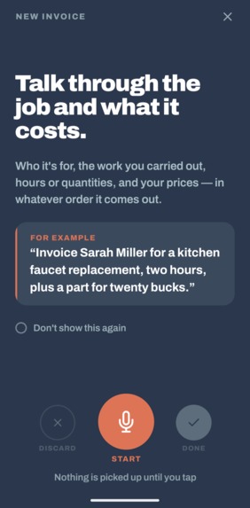 VoiceInvoice – screenshot 3