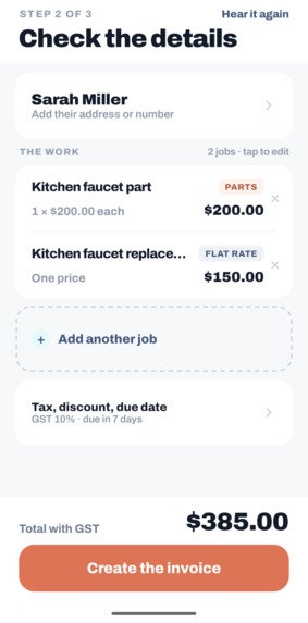 VoiceInvoice – screenshot 5