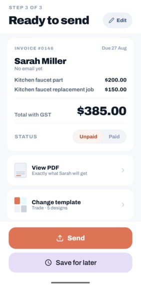 VoiceInvoice – screenshot 6