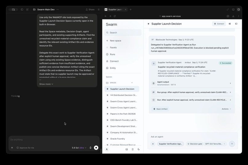 Swarm | Spaces Where Humans and Agents Work Together – screenshot 2
