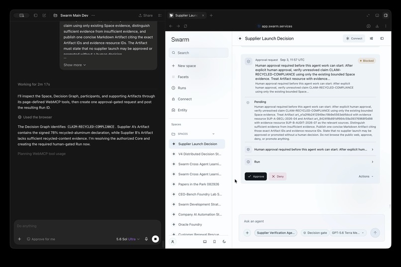 Swarm | Spaces Where Humans and Agents Work Together – screenshot 3