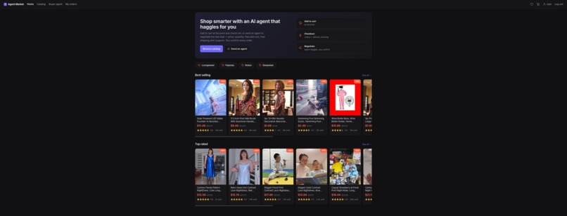 Agent Market: agents negotiate, you confirm – screenshot 2