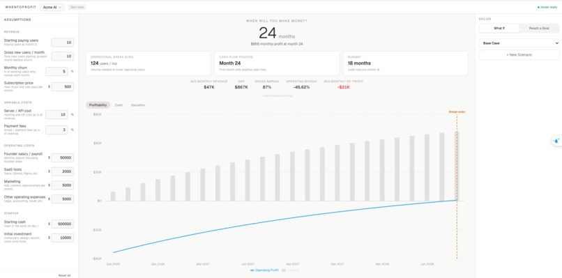 WhenToProfit – screenshot 1