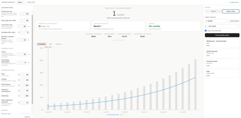 WhenToProfit – screenshot 3