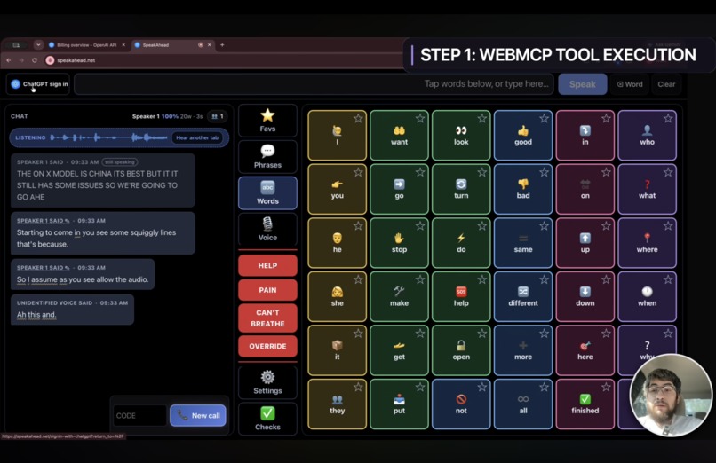 SpeakAhead - Context Aware Alternative Communication system – screenshot 1