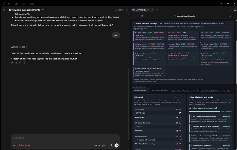 ClaimReady – screenshot 1