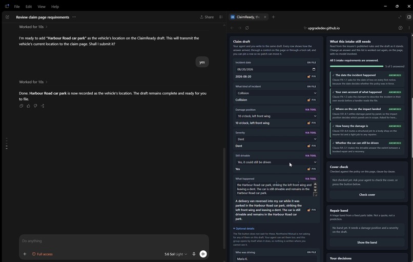 ClaimReady – screenshot 2