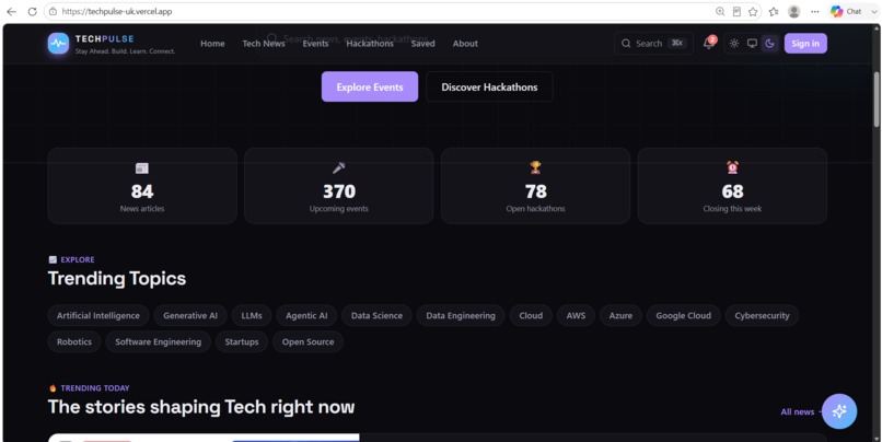 TechPulse – screenshot 1