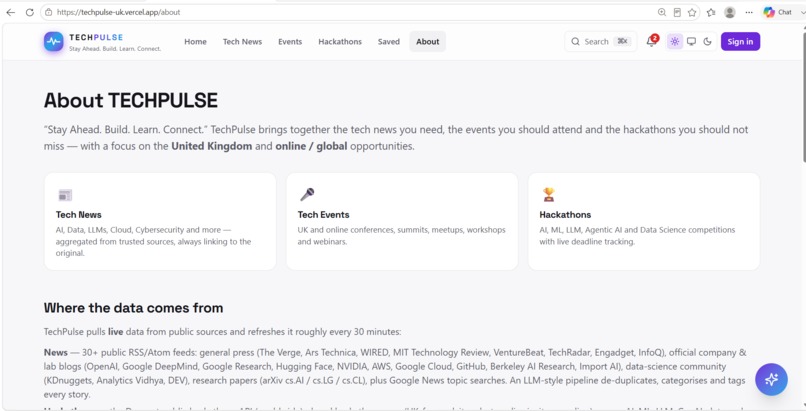 TechPulse – screenshot 3
