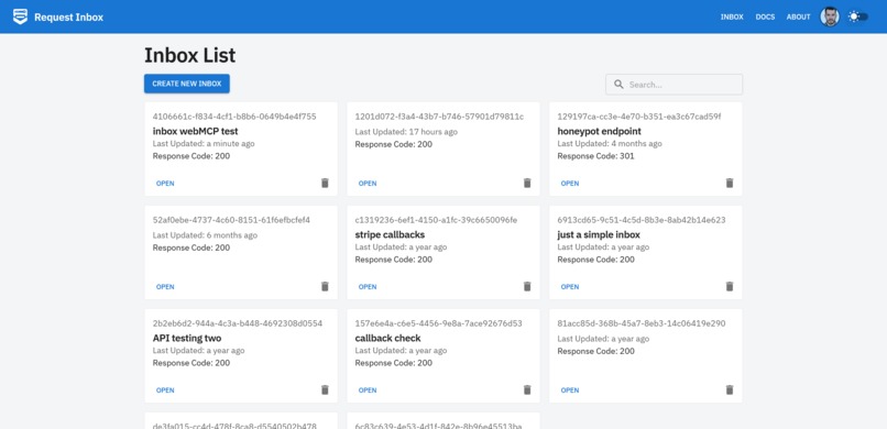 Request inbox with webMCP + MCP – screenshot 1