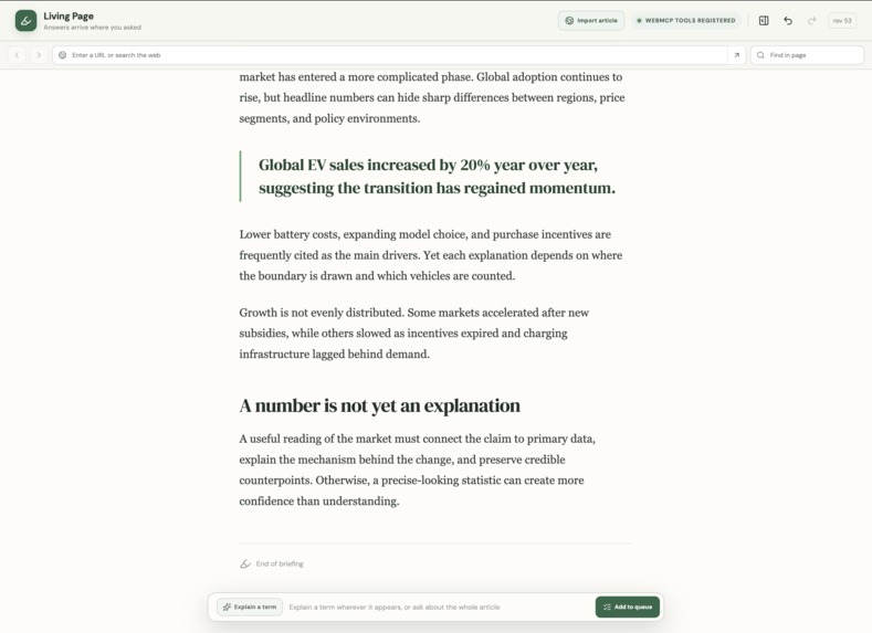 LivingPage – screenshot 1