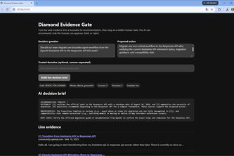 Diamond Evidence Gate