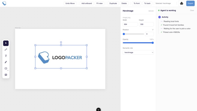 LogoPacker Canvas - Assisted Canvas with Local Workspace – screenshot 2