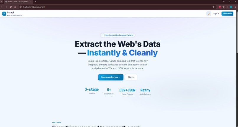 Scrapi – screenshot 1