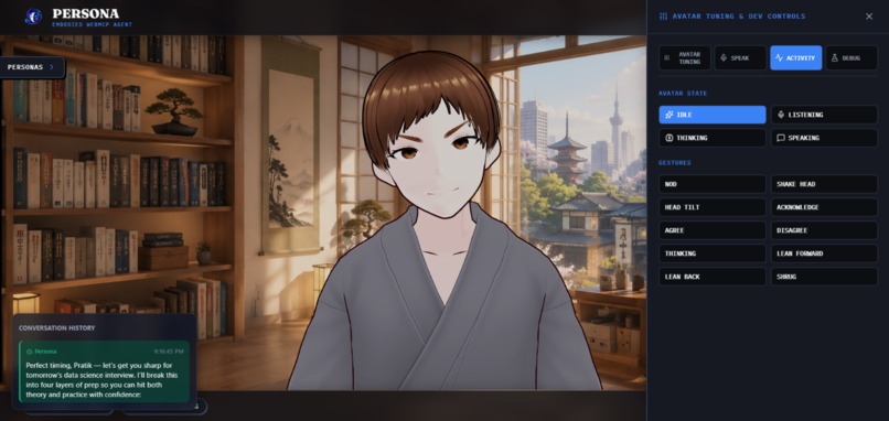 Persona — The Embodied WebMCP AI Agent – screenshot 4