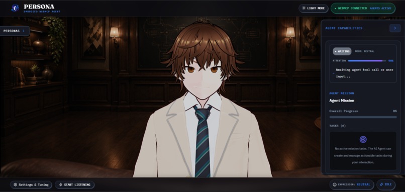 Persona — The Embodied WebMCP AI Agent – screenshot 5