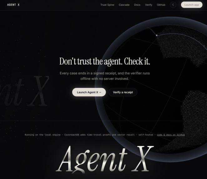 AGENT X  - Consumer driven agent tool kit – screenshot 2