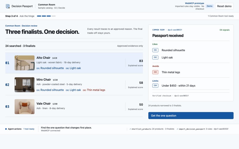 Decision Passport – screenshot 3