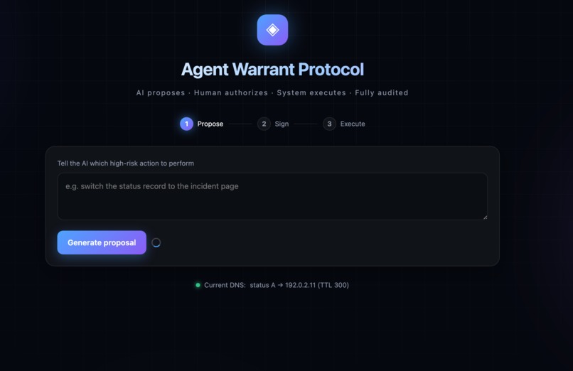 Agent Warrant Protocol – screenshot 1