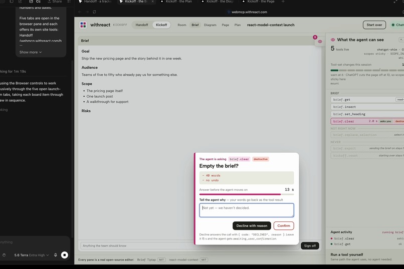 WebMCP for React – screenshot 2