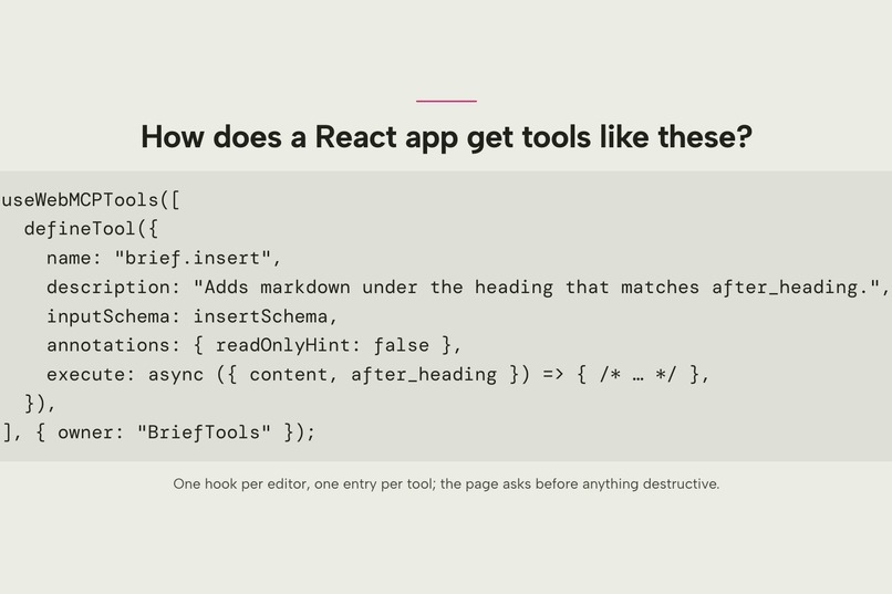 WebMCP for React – screenshot 6
