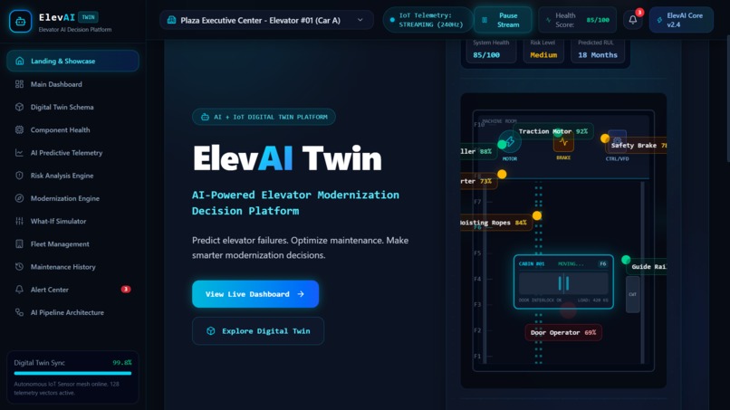 ElevAI Twin – AI-Powered Elevator  – screenshot 7