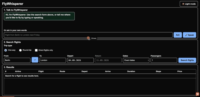 FlyWhisperer – screenshot 1