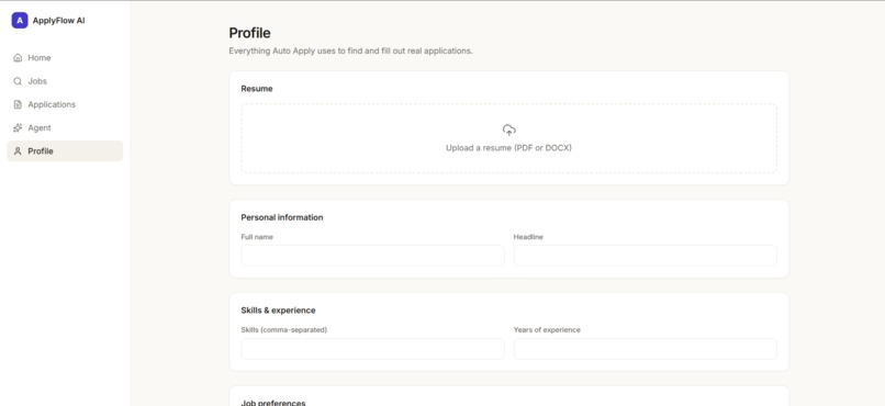 ApplyFlow AI – screenshot 1