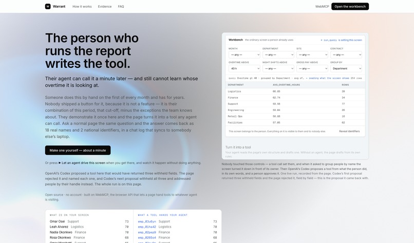 Warrant – screenshot 15