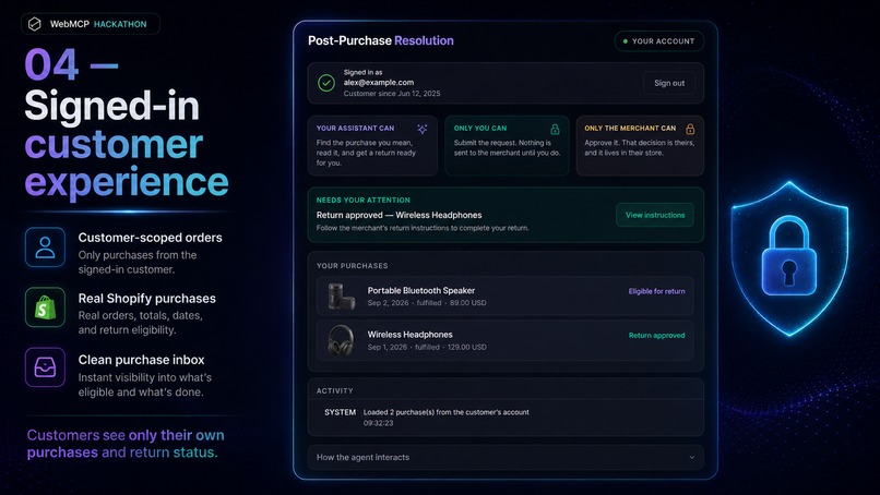 Post-Purchase Resolution – screenshot 5