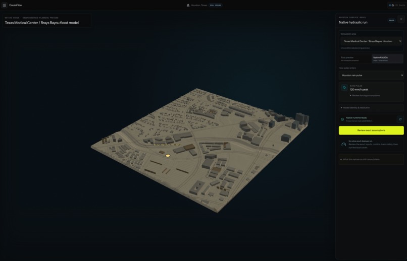 CausaFlow — An Urban Flood Forensic Lab – screenshot 1
